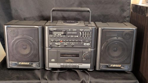 Vintage sharp bass cd65bk - x-bass, gx-cd65bk
