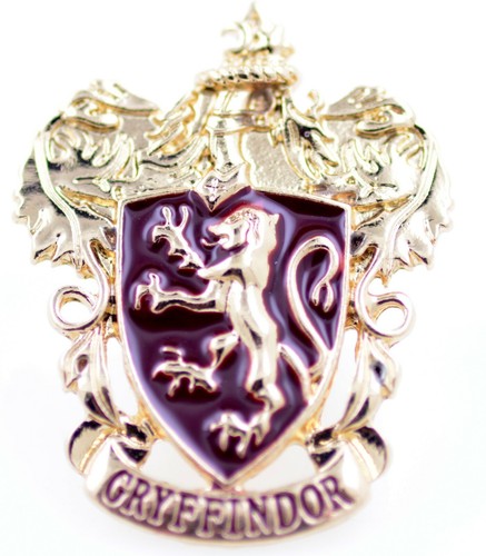 Gold tone enamel - , gryffindor