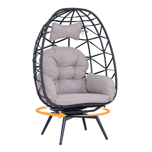 360 swivel rattan egg - swivel,