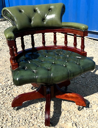Oxblood leather swivel - oxblood,