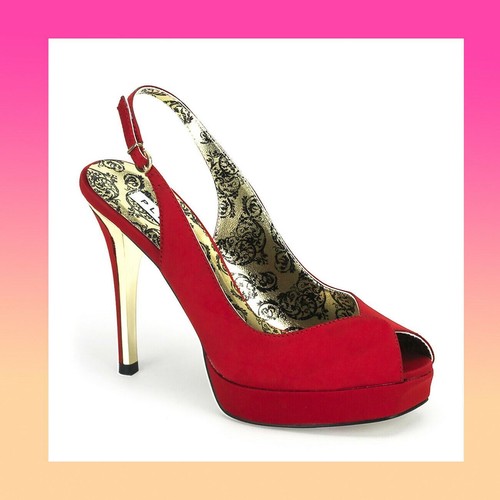 Pleaser red satin burlesque - pleaser,