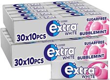 Extra White Bubblemint Chewing Gum - 2 Cases of 30 Packs