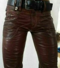 MENS LEATHER VINTAGE PANT