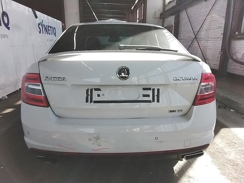 Rear bumper white skoda - bumper,