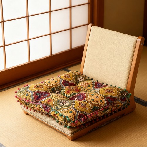 Indian large floor cushion - large,