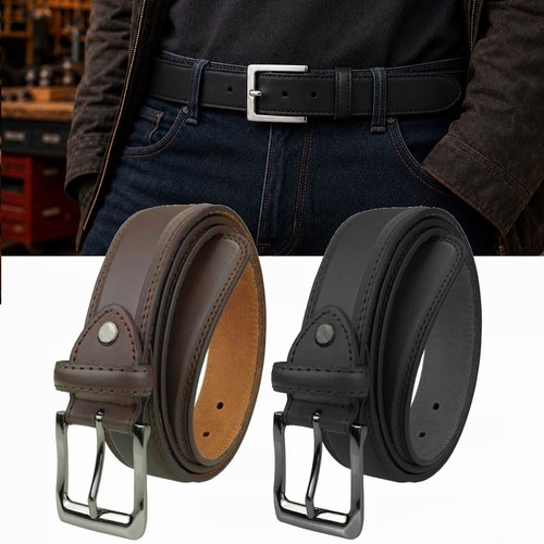 Leather mens belt belts - leather, real
