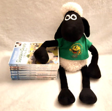 19" Shaun The Sheep Plush Soft Toy Namco Collectable + DVDs