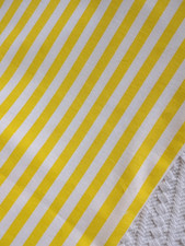 Vintage Yellow White Striped