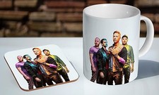 Coldplay Colourful Tea / Coffee Mug Coaster Gift Set
