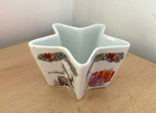 Aynsley Christmas Star Shaped Dish decorated with Xmas motif