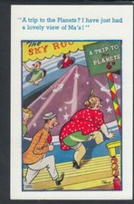 Comic Postcard- Saucy / Amusements / Funfair / Ride / Pants / - Artist Trow P423