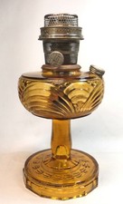 ALADDIN Nu-Type Model-B Amber WASHINGTON DRAPE Oil Lamp