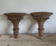 Pair Original Vintage Wooden