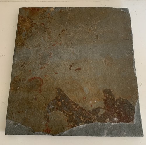 Vintage natural slate trivet - natural,