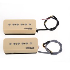 Wilkinson Cream P90 Ceramic Single Coil Neck Bridge Pickup Set For SG LP Guitar