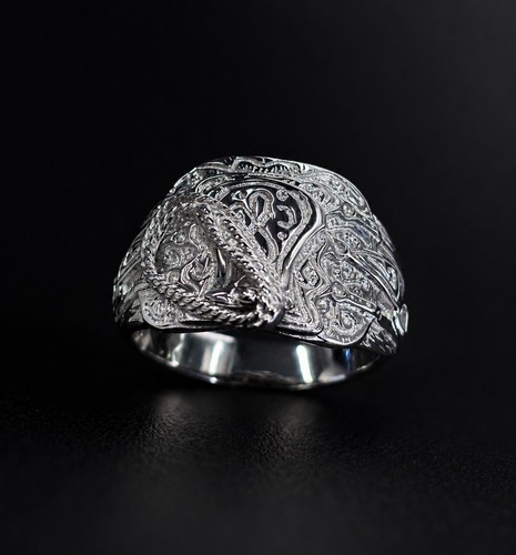 925 sterling silver saddle - silver,