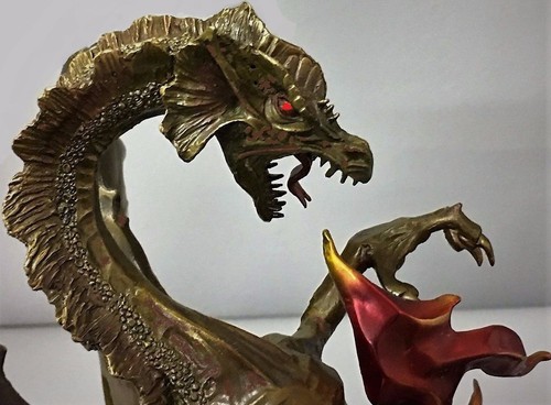Bronze serpent reptile - bronze,