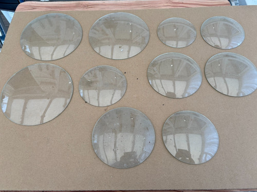 Antique clock glass - clock, lenses