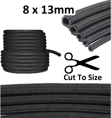 Cotton braided rubber fuel - braided,