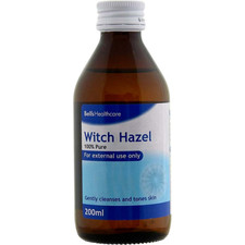 Bells Healthcare Witch Hazel Pure Natural Skin Toner Cleanser 200ml
