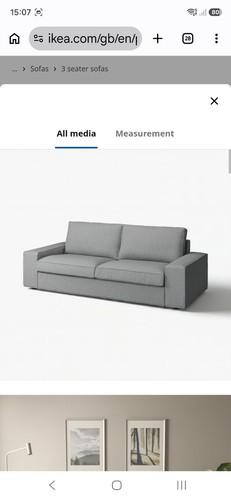 Ikea kivik seater sofa - kivik, cover