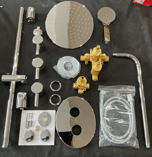 Jacuzzi shower system polished - jacuzzi,