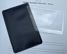 Hand Held Flat Print Magnifier Plastic Safe Non Break size of a Credit Card