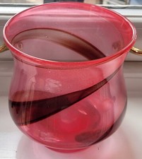 Vintage pink Murano glass