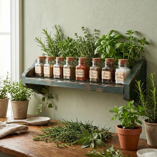 Vintage wall shelf - vintage,