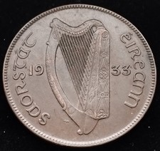 [#2634] - Ireland 1933 | Irish 1d | Irish 1 Penny  | KM.3 | High Grade