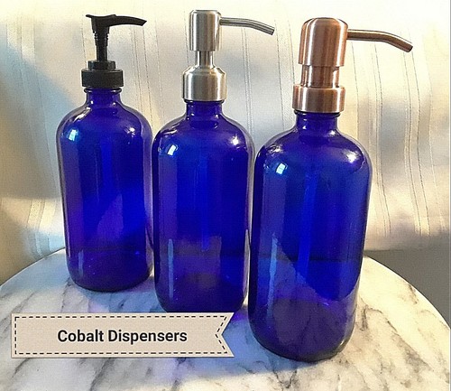 Hand soap dispenser pump blue - soap,