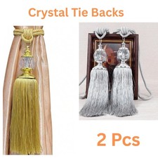 2pcs Curtain Holdbacks Golden