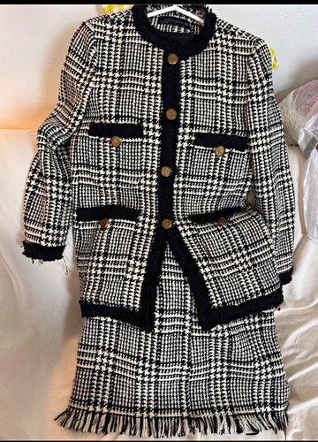 Gently worn zara houndstooth - gently,