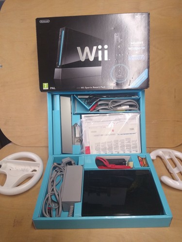 Nintendo wii black console - wii,