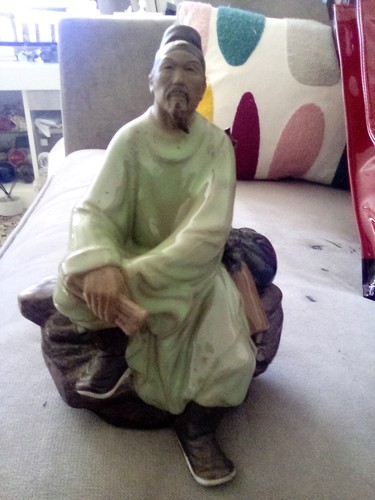 Vintage seated scholar - vintage, mudman