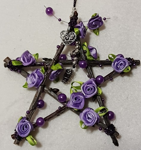 Cherry wood pentacle purple - cherry,