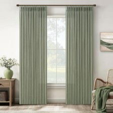 Green Linen Semi Sheer