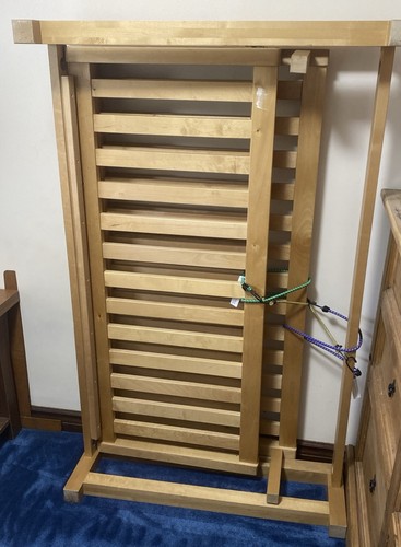 Double wooden futon sofa bed - wooden,