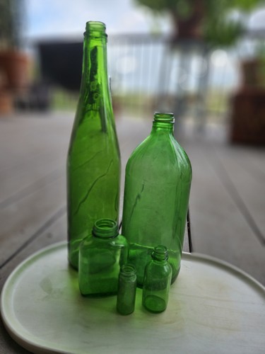 Vintage emerald green glass - emerald,