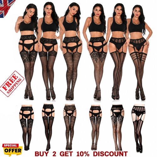 Women fishnet thigh - fishnet, thigh-high