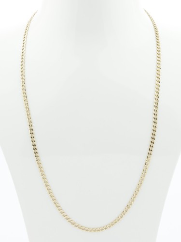 Gold curb link chain - link,