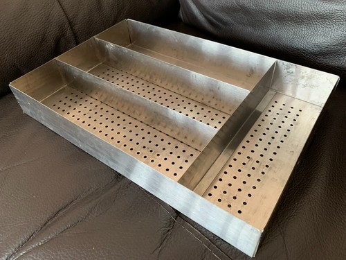 Vintage metal steel tray with - tray,