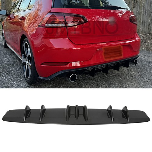 Glossy rear diffuser fins - rear,