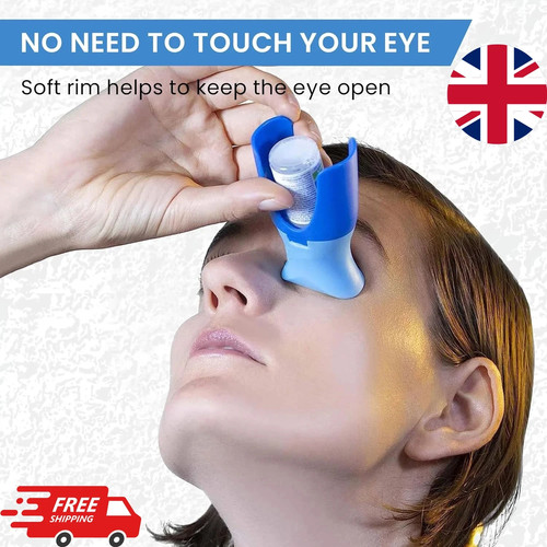 Reusable eye drops - eye, holder