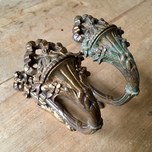 Antique curtain tie - antique, backs