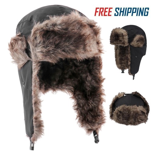 Winter plush cap - winter, thick
