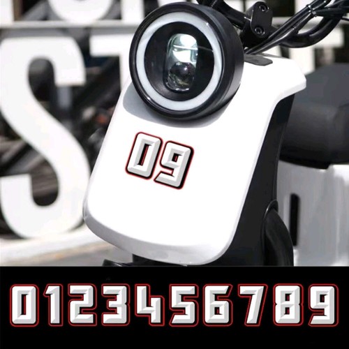 Numbers racing styling - 0, 9