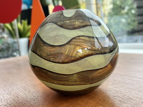 Mdina art glass round - glass,