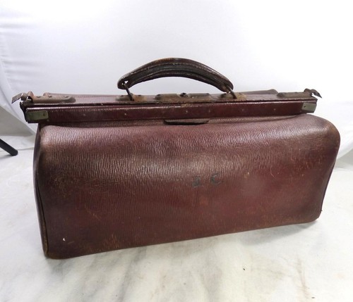 Large leather gladstone bag - large,