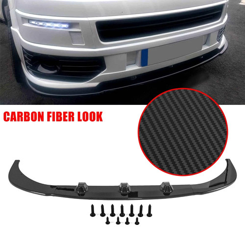 Carbon look front bumper lip - bumper,